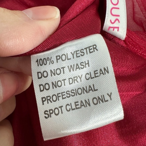 NWT JJs House Off-Shoulder Lace column formal gown burgundy size 12 - Picture 15 of 16